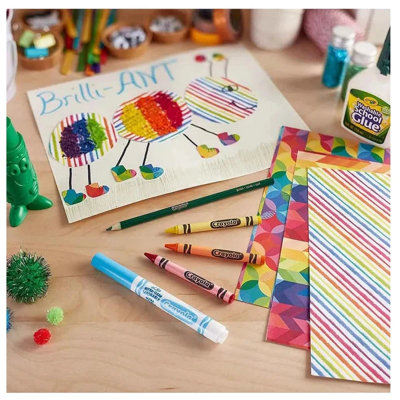 Crayola - 25 Sheets Cardstock Bright Pop