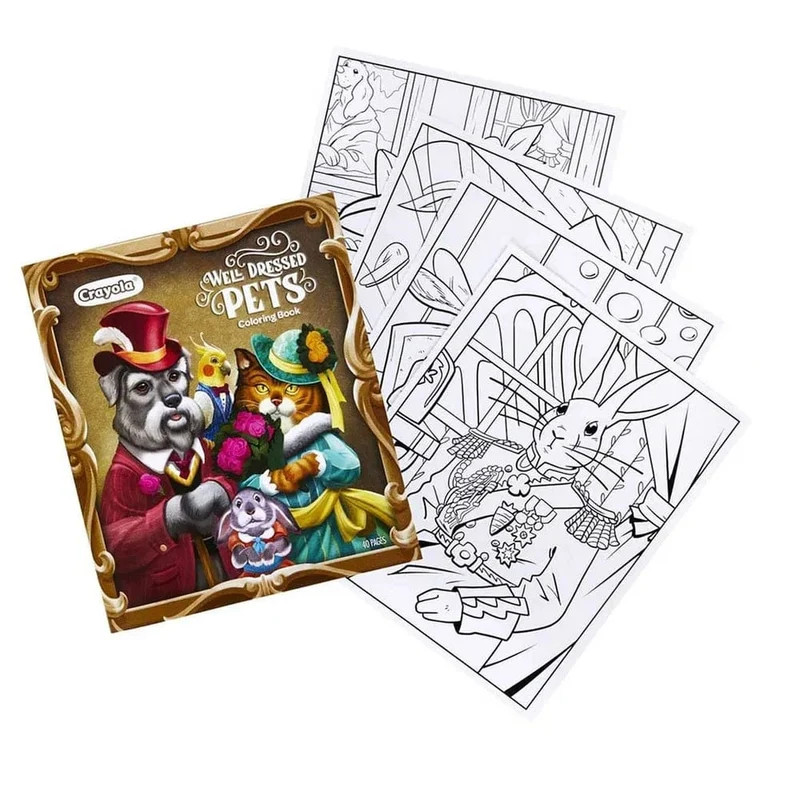 Crayola - Well Dressed Pets Coloring Book