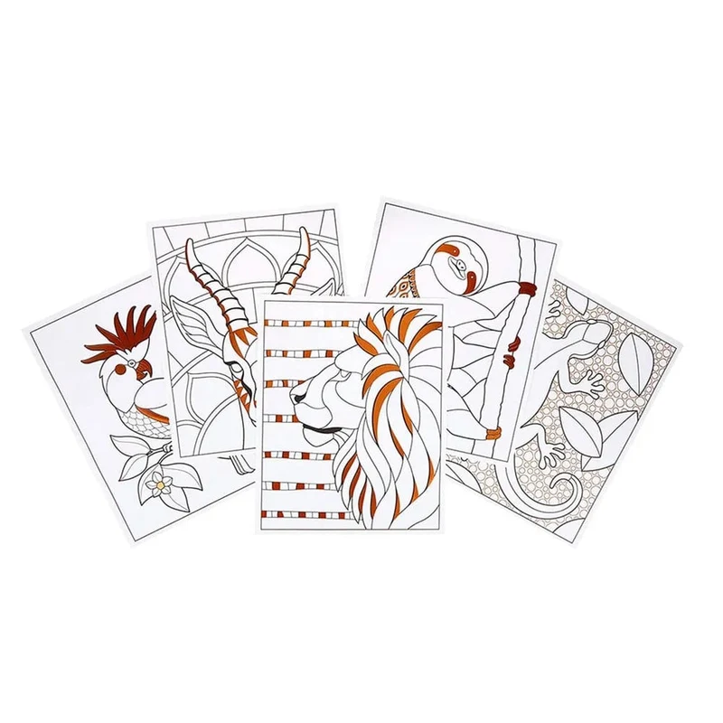 Crayola - Animal Ink Doodle Activity Book Art With Edge