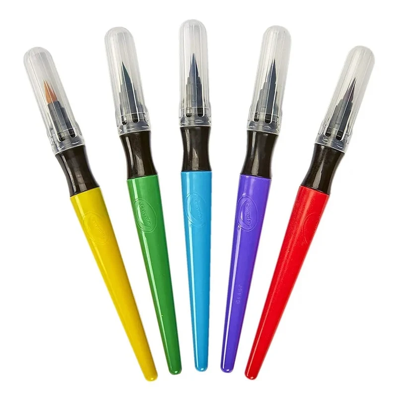 Crayola - Washable No Drip Paint Brush Pens Pack of 5