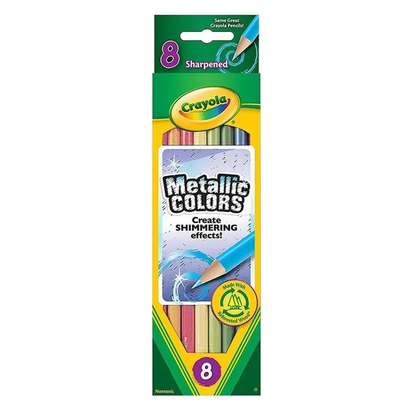 Crayola - 8 Metallic Colored Pencils