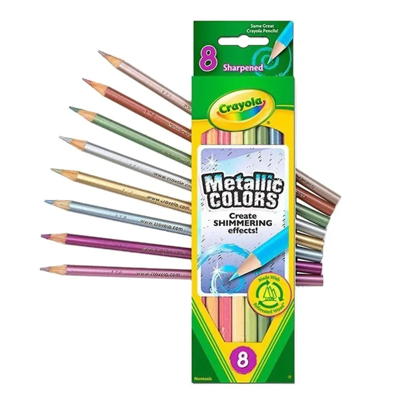 Crayola - 8 Metallic Colored Pencils