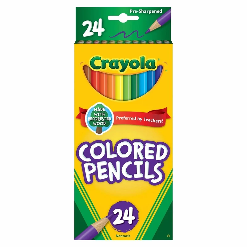 Crayola - 24 Colored Pencils Long