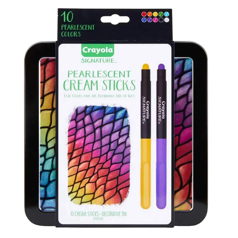 Crayola - Signature Pearlescent Cream Sticks - 10pcs