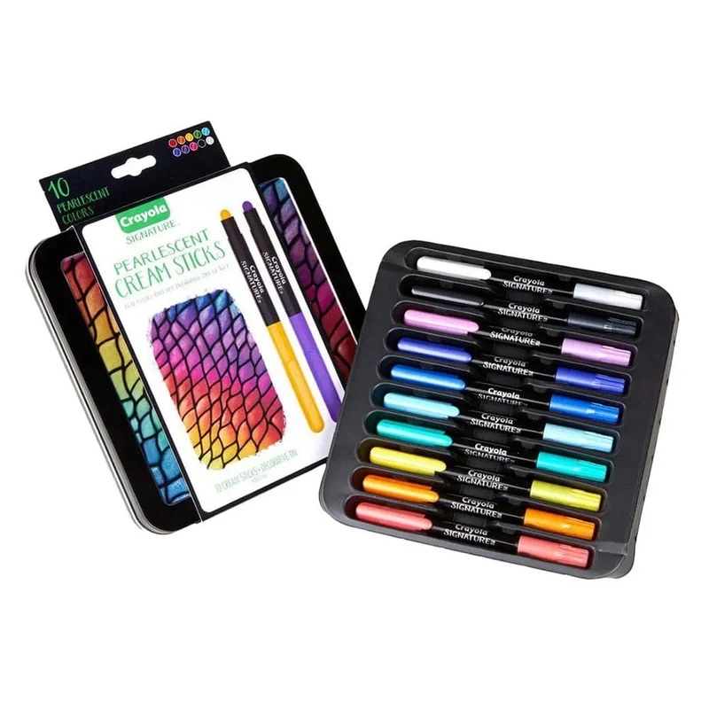 Crayola - Signature Pearlescent Cream Sticks - 10pcs