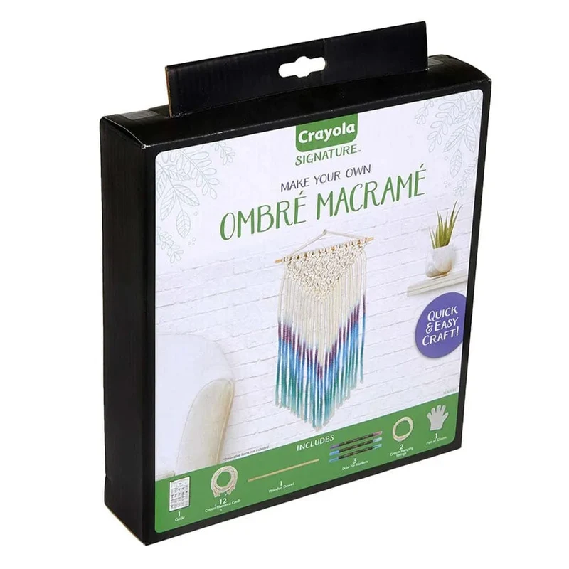 Crayola - Signature Ombre Macrame Wall Hanging Kit