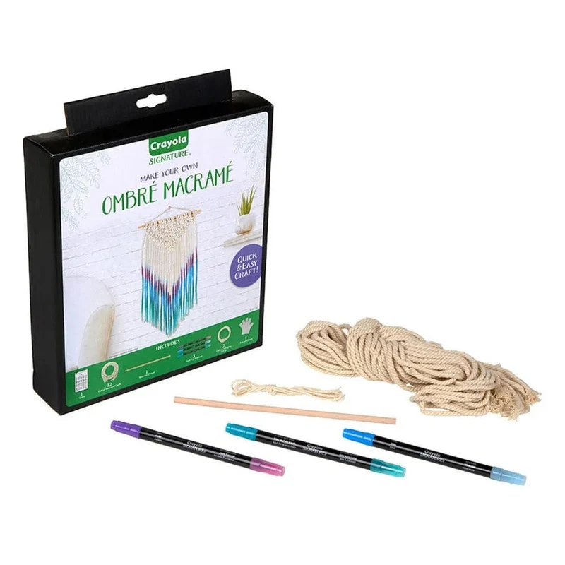 Crayola - Signature Ombre Macrame Wall Hanging Kit