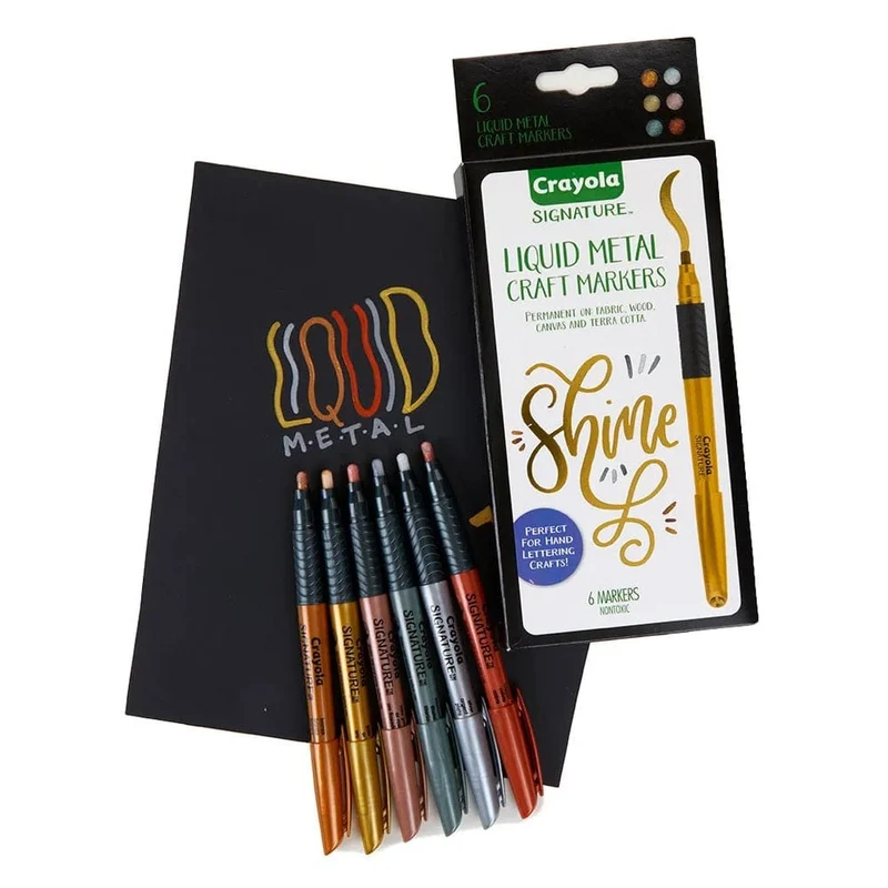 Crayola - Liquid Metal Craft Markers - 6pcs