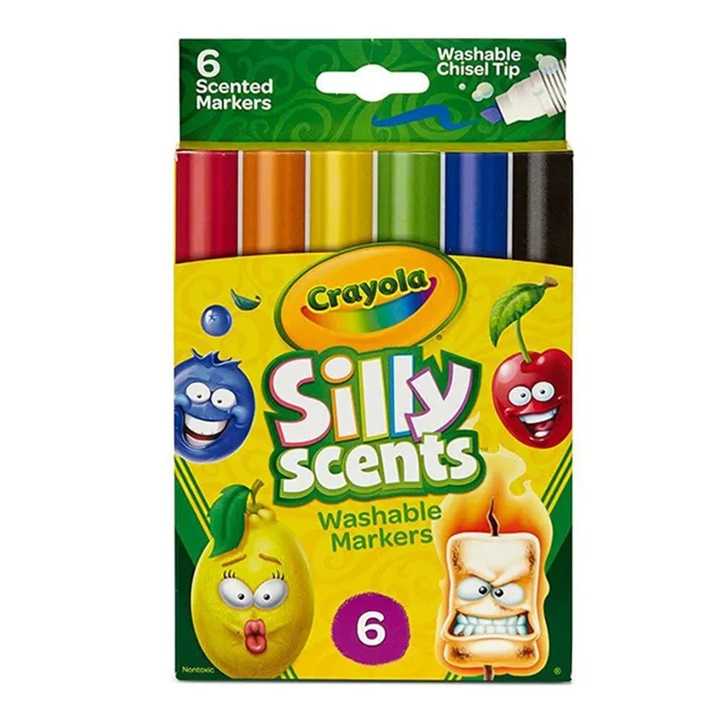 Crayola - 6 Chisel Tip Scented Markers