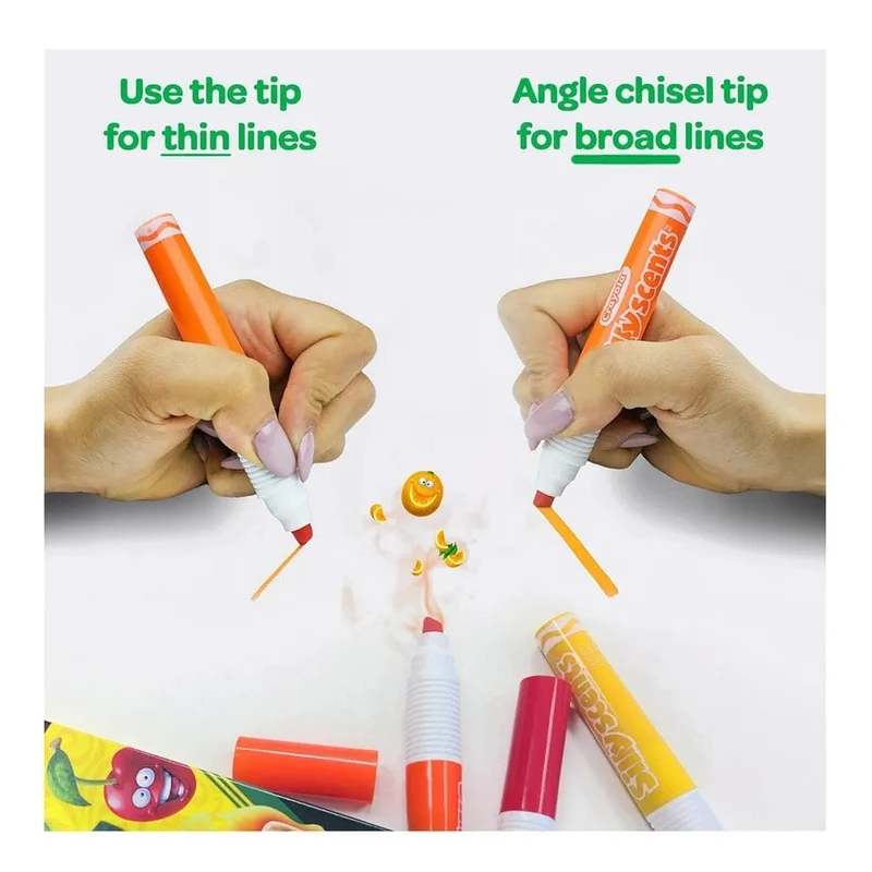 Crayola - 6 Chisel Tip Scented Markers