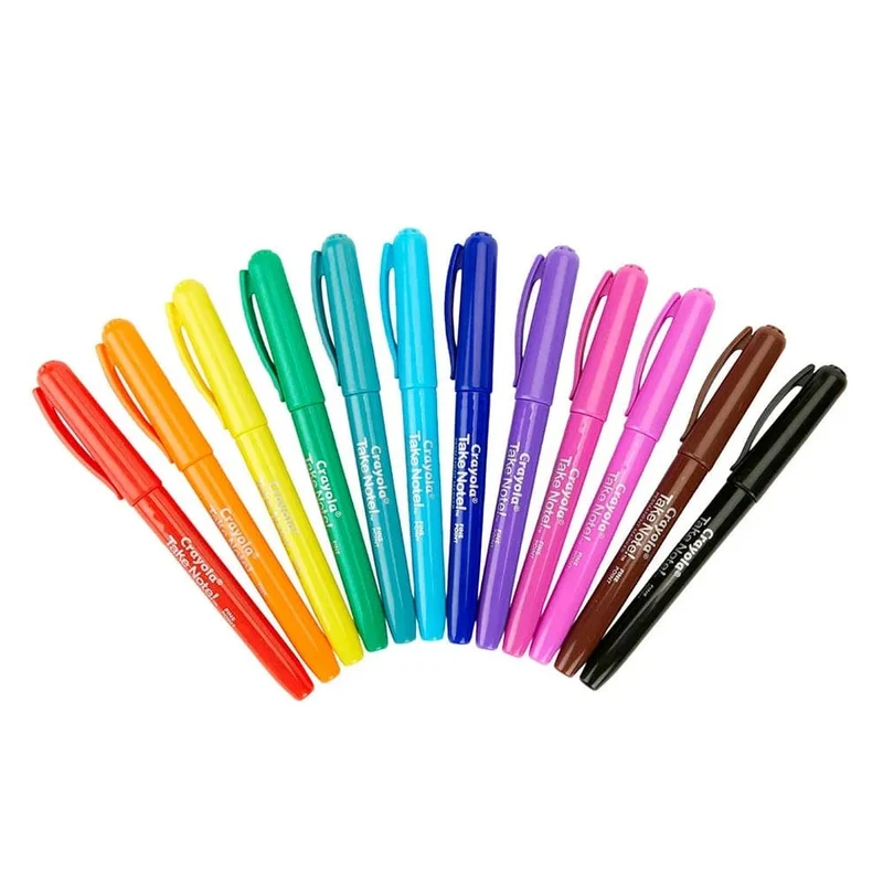 Crayola - Water Based Permanent Markers - 12pcs