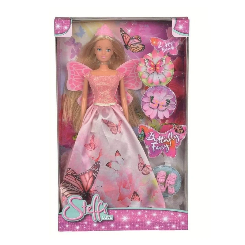 Simba Steffi Love Butterfly Princess With 2 Hair Ties
