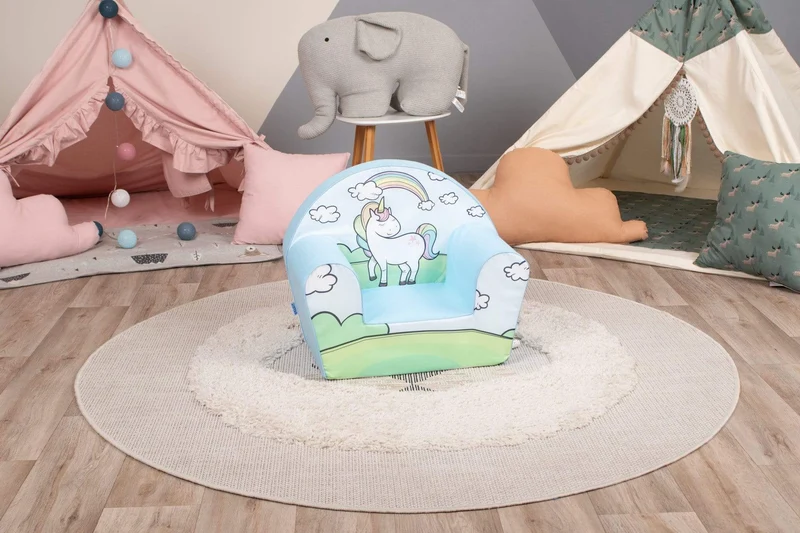 Delsit Arm Chair Unicorn on Meadow