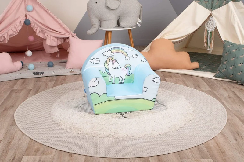 Delsit Arm Chair Unicorn on Meadow