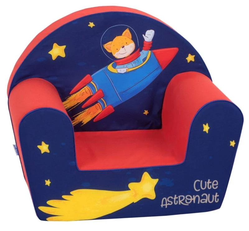Delsit Arm Chair - Cute Astronaut Red