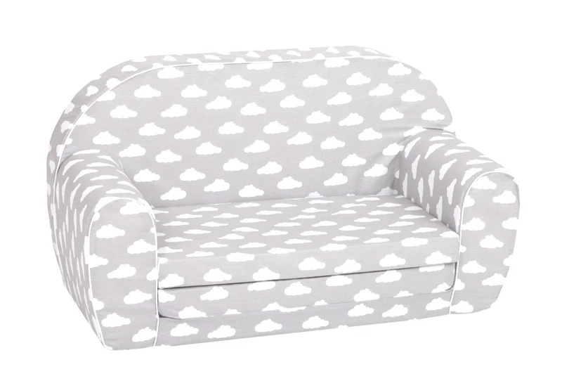Delsit Sofa Bed - Grey with White Clouds
