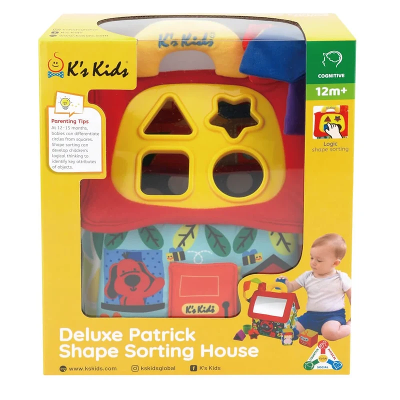 K’s Kids Deluxe Patrick Shape Sorting House (2020 New version)