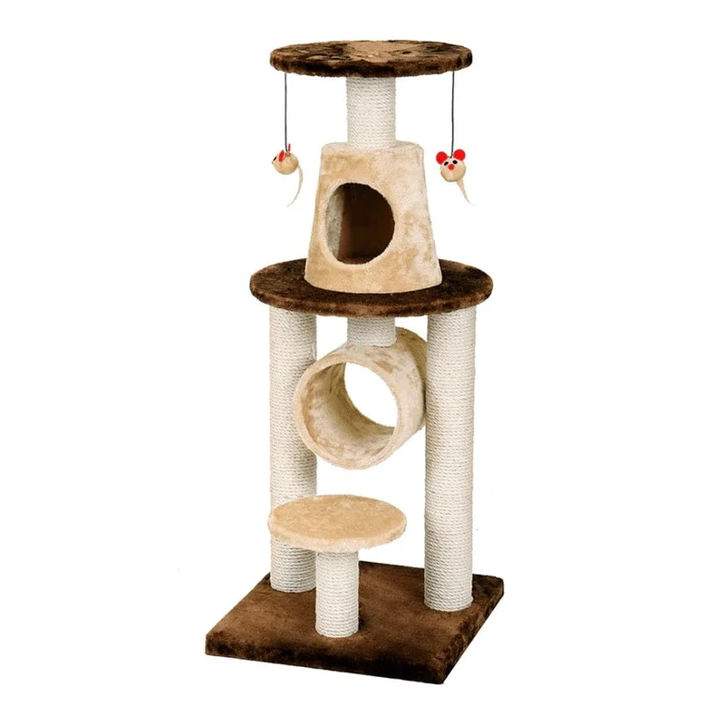 Fauna Bonalti Cat Play Tower - Brown/Beige