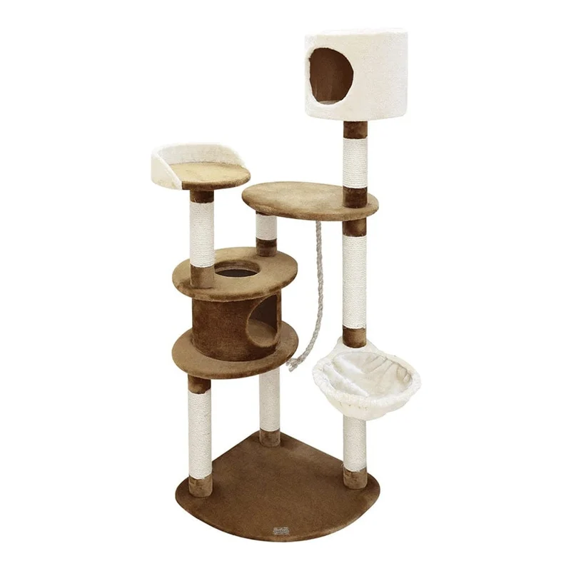 Fauna Tiago Cat Pole - Beige/Brown