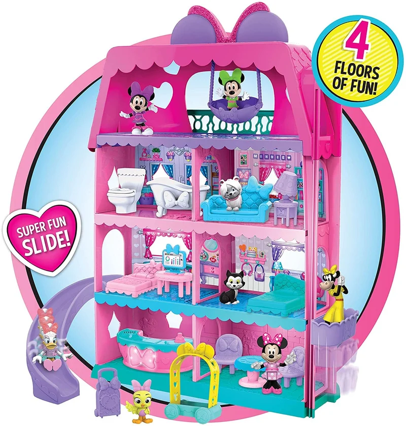 Minnie Mouse Bow-Tel Hotel, 20 Pcs Playset
