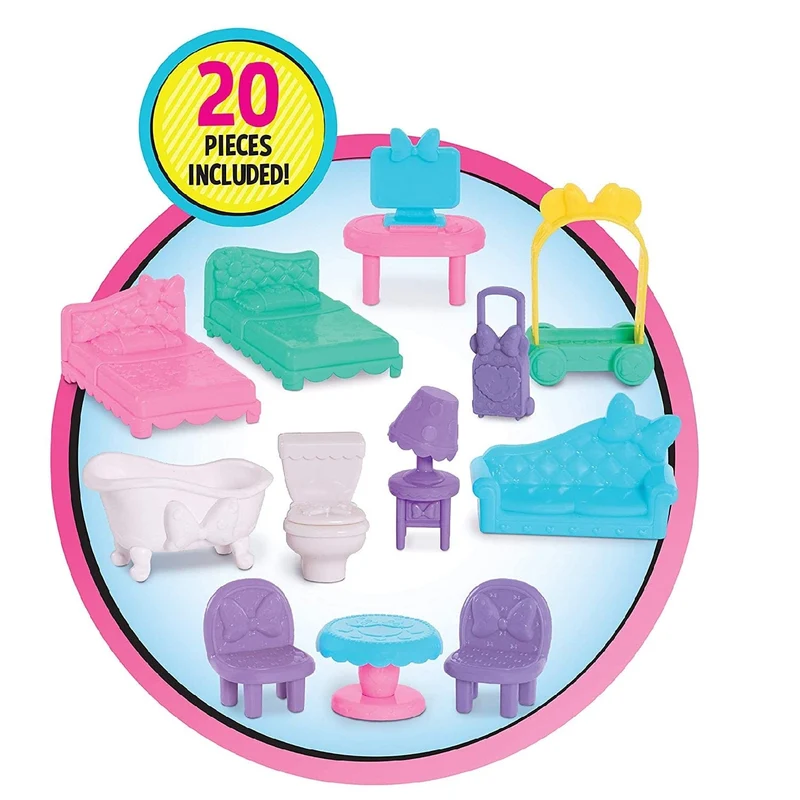 Minnie Mouse Bow-Tel Hotel, 20 Pcs Playset