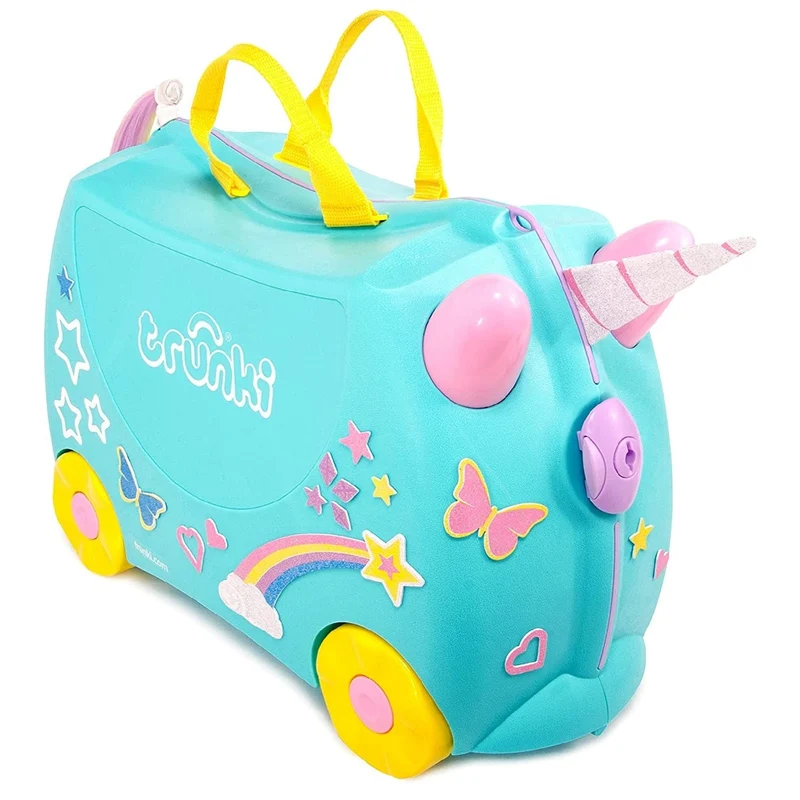Trunki Ride On Suitcase Una The Unicorn, Blue