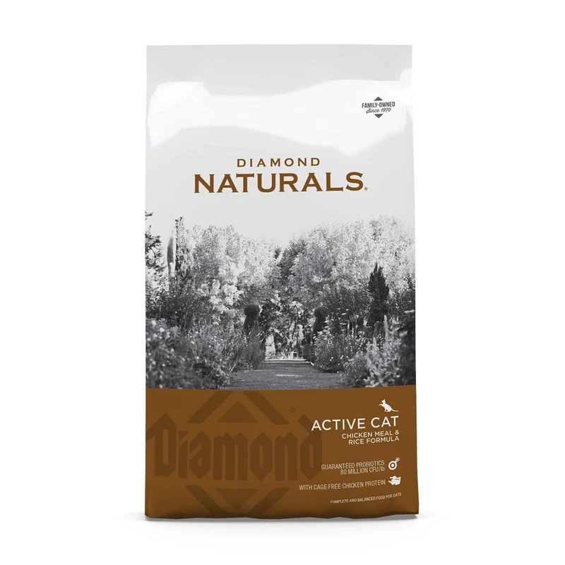Diamond Naturals Active Cat Chicken Meal & Rice Formula 2.72Kg (6 lbs)