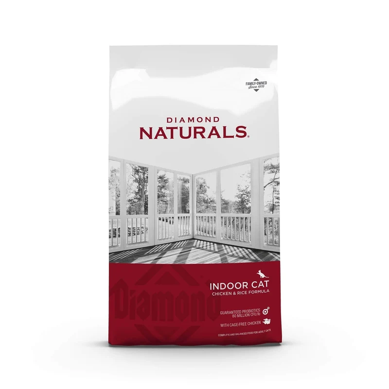 Diamond Naturals Indoor Cat Chicken & Rice Formula 8.16 Kg (18 lbs)