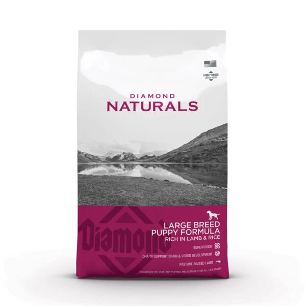 Diamond Naturals Large Breed Puppy Lamb & Rice Formula 18. 13-14 Kg (40 lbs)