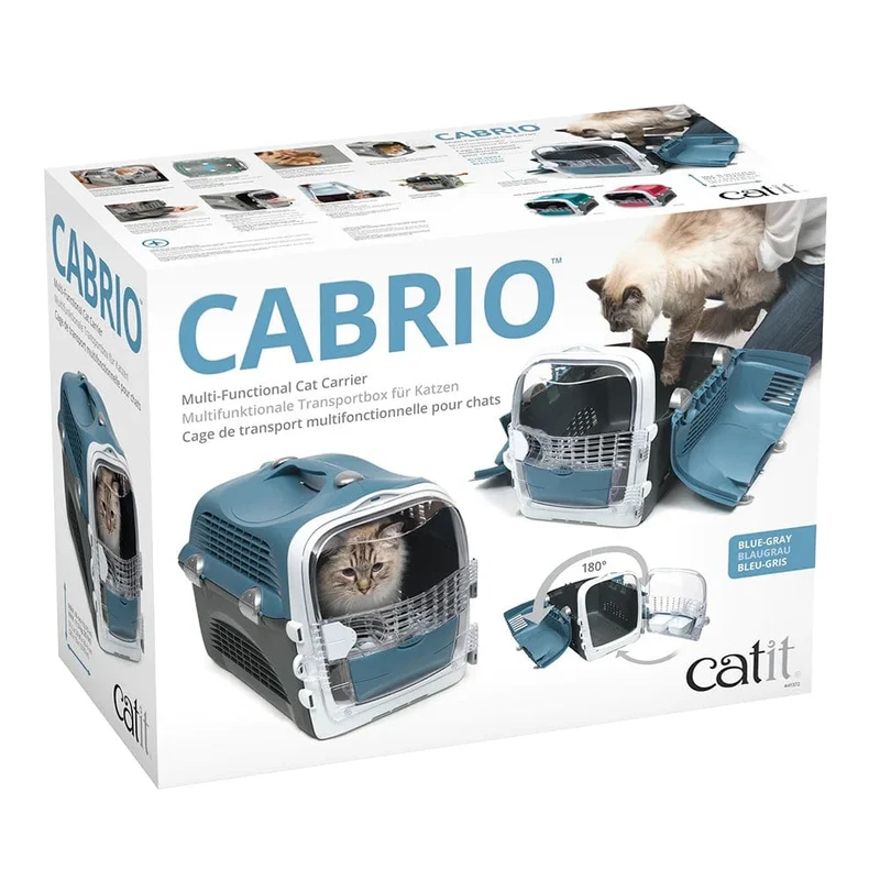 Catit Cabrio Cat Carrier System - Blue/Grey