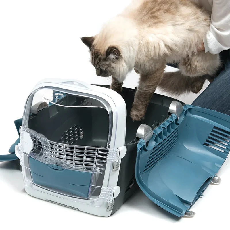 Catit Cabrio Cat Carrier System - Blue/Grey
