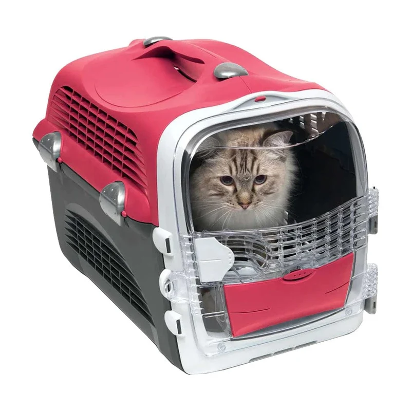 Catit Cabrio Cat Carrier System - Cherry Red