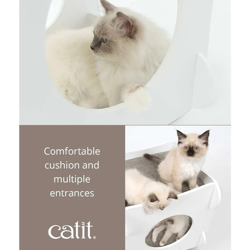 Catit Premium Cat Furniture Condo - White