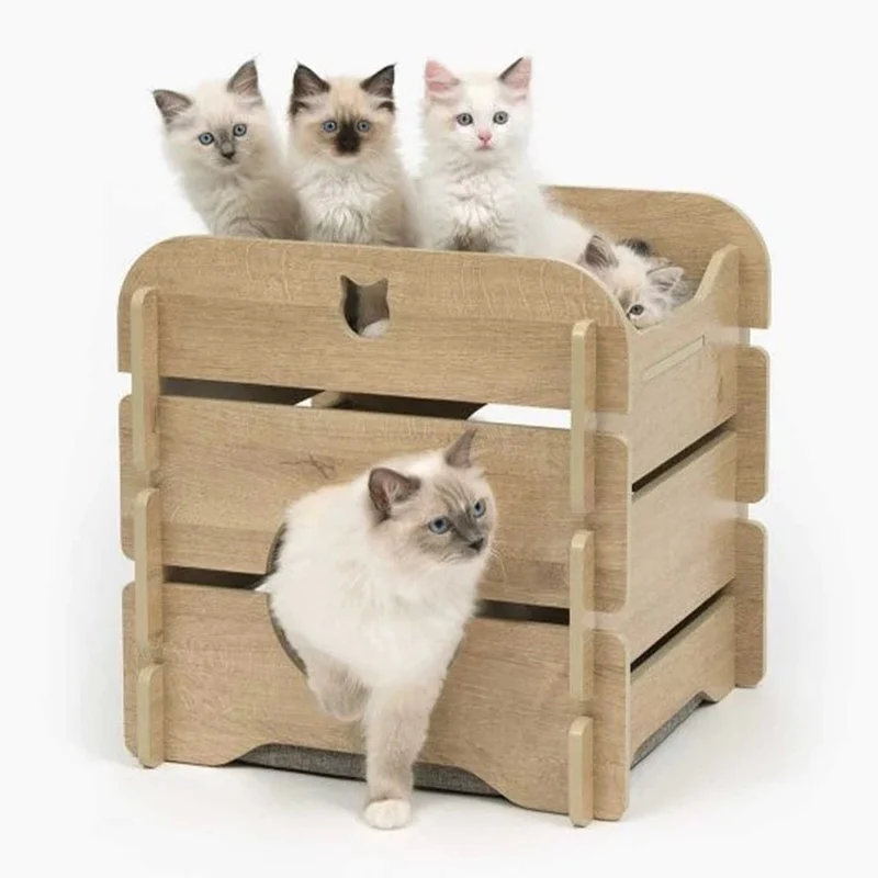 Catit Premium Cat Furniture Cottage - Oak
