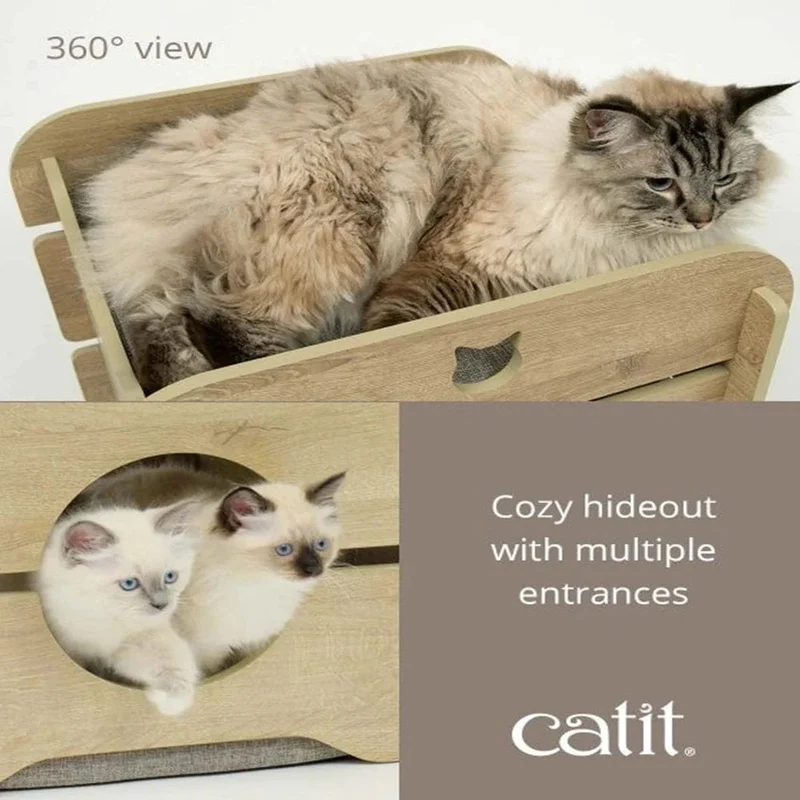 Catit Premium Cat Furniture Cottage - Oak