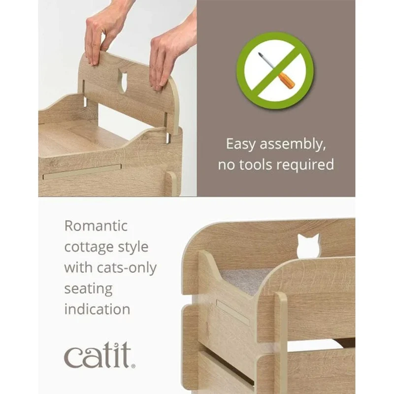 Catit Premium Cat Furniture Cottage - Oak