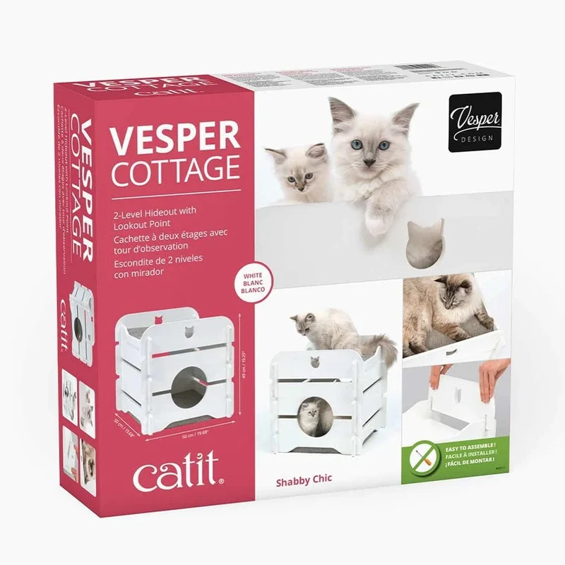 Catit Premium Cat Furniture Cottage - White