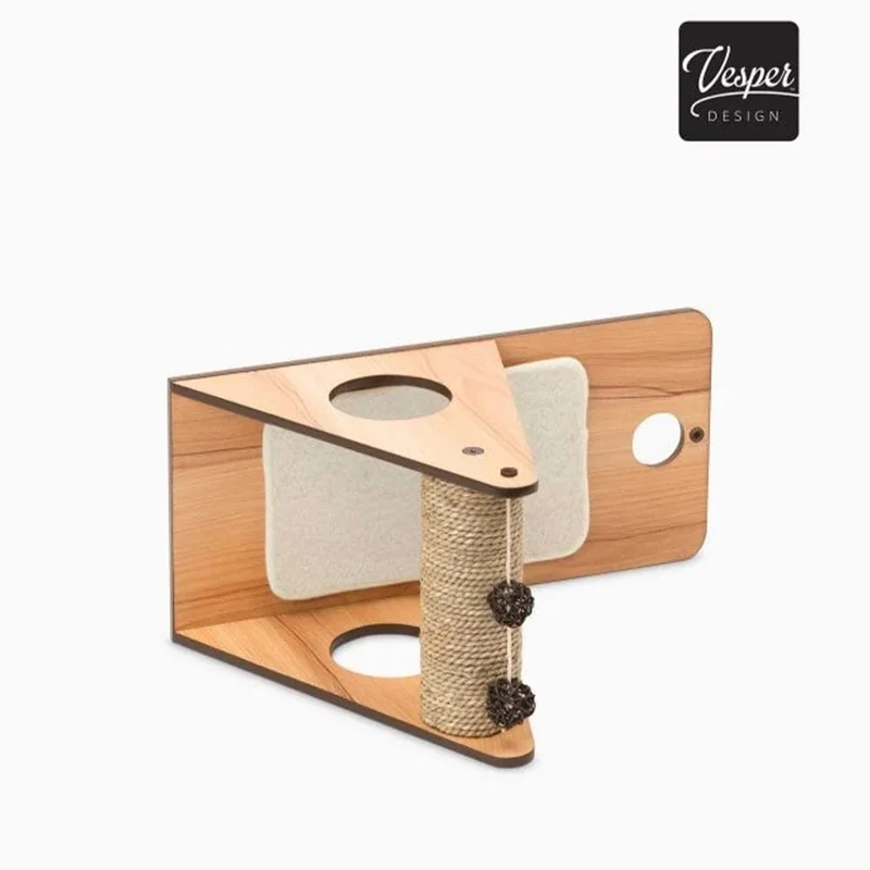 Catit Premium Cat Furniture V-Play Centre - Walnut