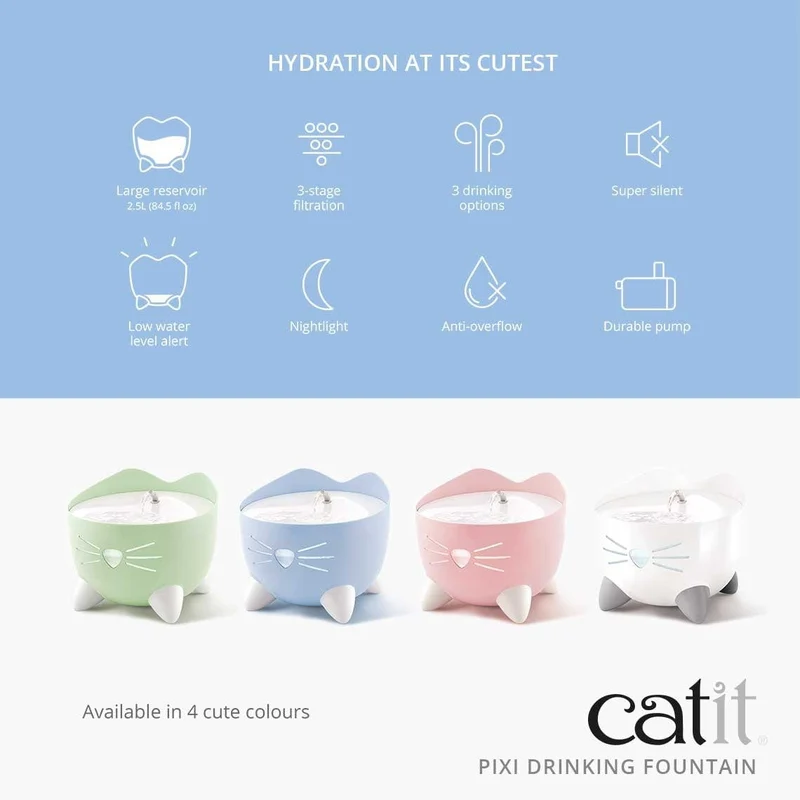 Catit Pixi Fountain 2.5L - Light Blue