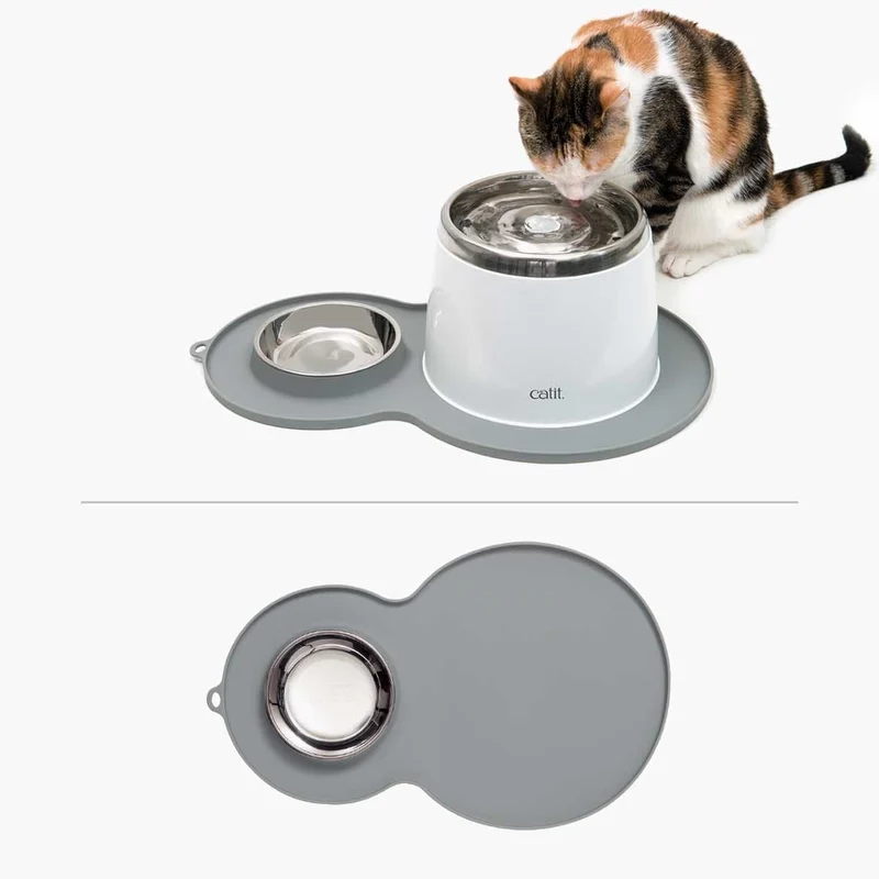 Catit Peanut Placemat Grey - Medium