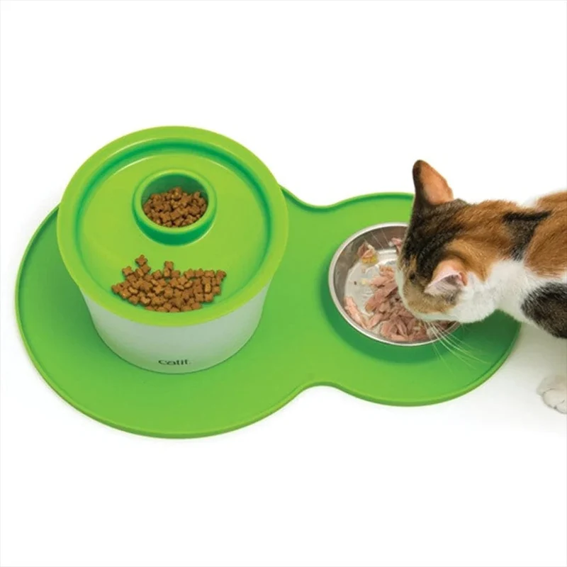 Catit Peanut Placemat Green - Medium