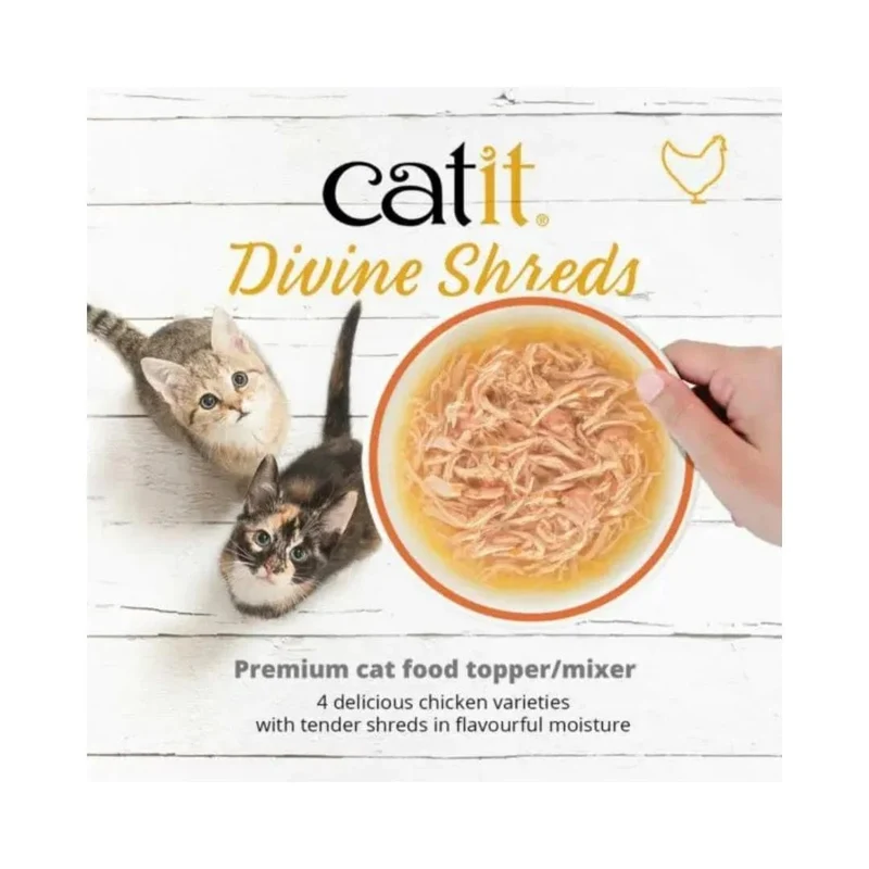 Catit Divine Shreds, Chicken with Salmon & Pumpkin 75g