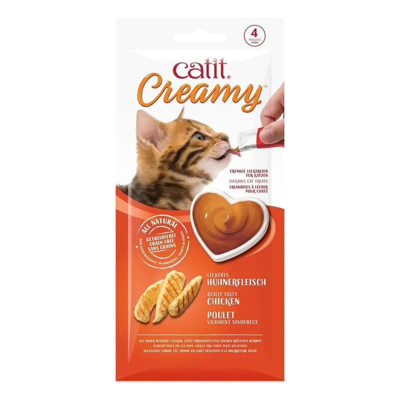 Catit Creamy Lickable Treats 12pcs - Chicken