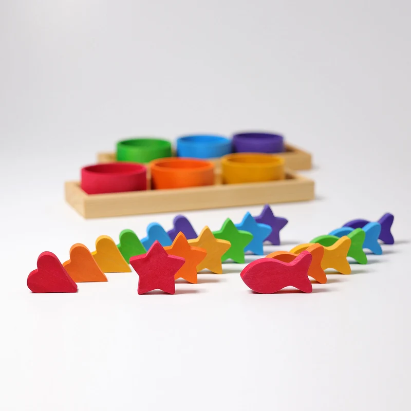 Grimm's Sortierspiel Regenbogenschälchen