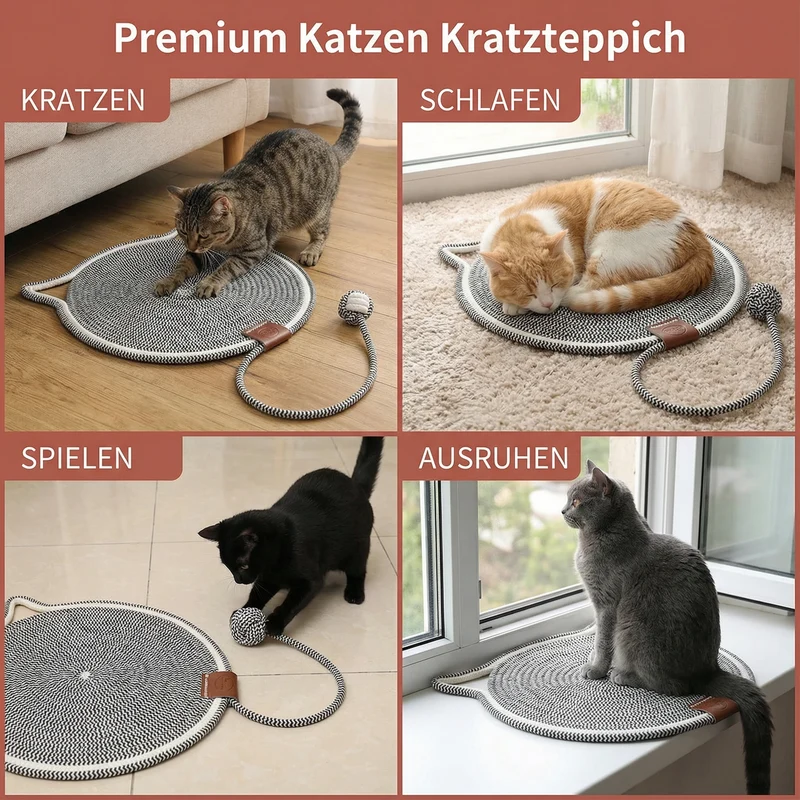Premium Katzen Kratzteppich