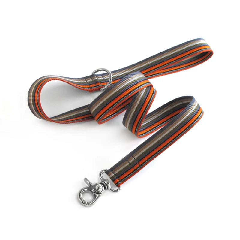 Hundeleine Stripes | Graubunt