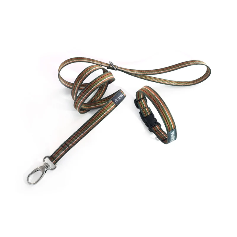 Hundehalsband Little Stripes | Grün