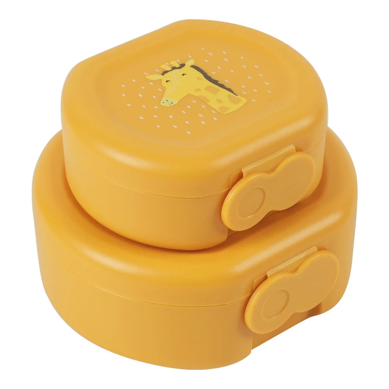 Snack box mit Clip - 2er-Set - Mr. Giraffe