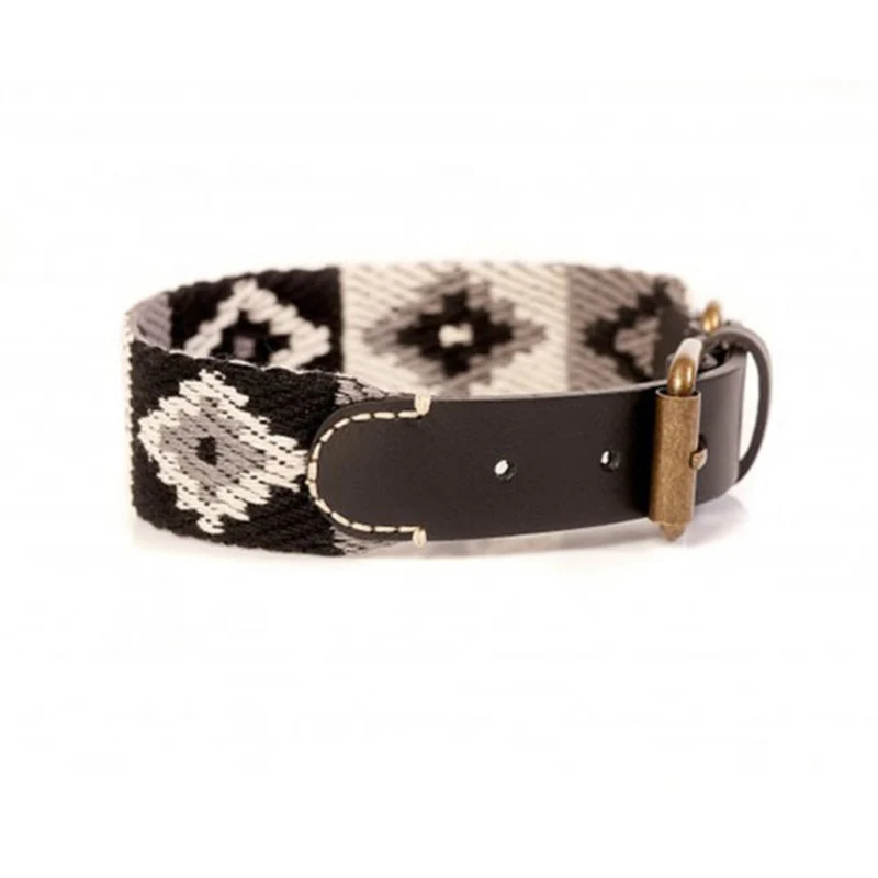 Hundehalsband Peruvian Indian Black