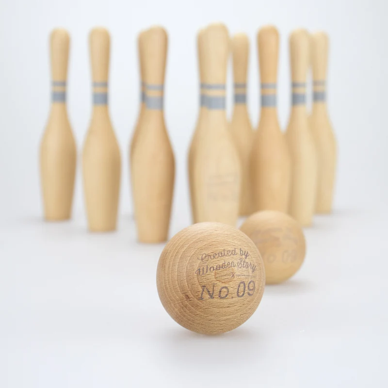 Bowling-Set - natur